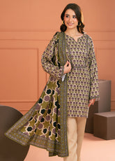 Linen Love By Gul Ahmed Printed Linen 3 Piece Unstitched Suit GA25LL D-LT-52022